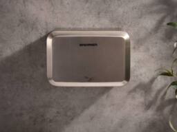 Bremmer Nano Blade Compact Hand Dryer Brushed Steel in Silver - thumbnail 3