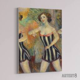 "Artery8 Pony Ballet Theater Dancer Glackens Canvas Wall Art Print - Size: W18"" x H24""" - thumbnail 2