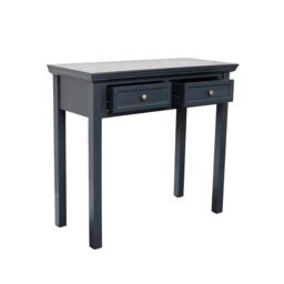 Melody Maison Large Dressing Table, Mirror & Stool Set - Daventry Navy Black Range - thumbnail 1