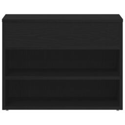 Berkfield Home Hall Bench Black Oak 60x30x45 cm Engineered Wood - Size: 60 x 30 x 45 cm - thumbnail 7