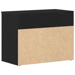 Berkfield Home Hall Bench Black Oak 60x30x45 cm Engineered Wood - Size: 60 x 30 x 45 cm - thumbnail 6