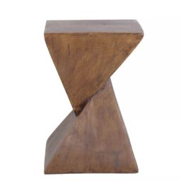 Pirlo Plush Industrial Concrete Indoor Outdoor Side Table Nordic in Brown - thumbnail 5