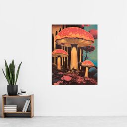 "Artery8 Vintage Mushroom Aesthetic Earthy Forest Screenprint Cep Kitchen Extra Large XL Wall Art Poster Print - Size: W24"" x H32""" - thumbnail 4