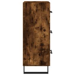Berkfield Home Sideboard Smoked Oak 34.5x34x90 cm Engineered Wood in Brown - thumbnail 7