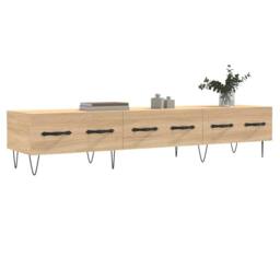 Berkfield Home TV Cabinet Sonoma Oak 150x36x30 cm Engineered Wood in Light Tan - Size: 150 x 36 x 30 cm