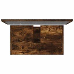 Berkfield Home 2 Piece Bathroom Furniture Set Smoked Oak Engineered Wood in Brown - thumbnail 8