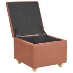 Wyld and Coco Storage Pouffe - Golden Brown Water-Repellent Fabric - thumbnail 4