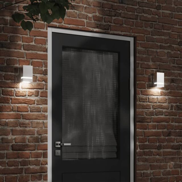 Berkfield Home Outdoor Wall Light Silver Stainless Steel - image 1