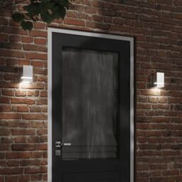 Berkfield Home Outdoor Wall Light Silver Stainless Steel - thumbnail 1