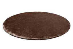 RugsX Lapin Rug in Brown - Size: 100 cm diameter - thumbnail 3