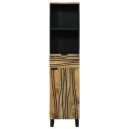 Berkfield Home Bathroom Cabinet 38x33.5x160 cm in Solid Mango Wood in Beige - thumbnail 3