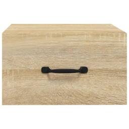 Berkfield Home Wall-mounted Bedside Cabinet Sonoma Oak 35x35x20 cm in Brown - Size: 35 x 35 x 20 cm - thumbnail 5