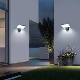 Goeco Outdoor LED Wall Light, 16W IP65 Waterproof Rotatable 350 Lamp, 6500K in Black - thumbnail 5