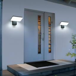 Goeco Outdoor LED Wall Light, 16W IP65 Waterproof Rotatable 350 Lamp, 6500K in Black - thumbnail 8