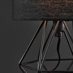 ValueLights Mini Angus Black Table Lamp - thumbnail 3