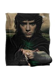 Lord of the Rings The Blanket, 152x127 cm Frodo One Ring Poster Silky Touch Super Soft Throw Blanket in White - thumbnail 2