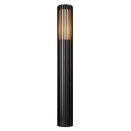 Nordlux Modern Outdoor Garden Post Black Aluminium E27 Coastal/Marine Safe, IP44 - thumbnail 1
