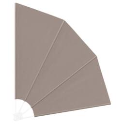 Berkfield Home Modern Balcony Privacy Screen Folding Manual Taupe 140 x 140 cm Fabric - thumbnail 5