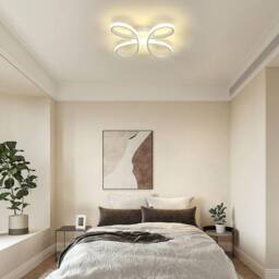 Goeco LED Ceiling Light, 30W 4500K, Modern Ceiling Lighting Flower Shape LED in White - thumbnail 4