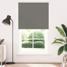 Berkfield Home Roller Blind Blackout Grey 135x230 cm Fabric Width 131.6 cm Polyester - thumbnail 1