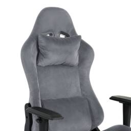 Levede Office Desk Chair Gaming Recliner Adjustable Height with Footrest in Grey - thumbnail 7