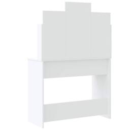 Berkfield Home Dressing Table with LED Lights White 96x40x142 cm - Size: 96 x 40 x 142 cm - thumbnail 5