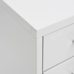 Berkfield Home Mobile File Cabinet Grey 28x41x109 cm Metal in White - Size: 28 x 41 x 109 cm - thumbnail 8