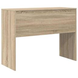 Berkfield Home Modern Writing Desk Sonoma oak Engineered wood 100 x 40 x 76 cm Simple in Light Tan - thumbnail 7