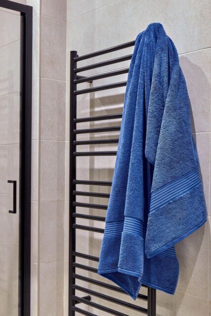 CHRISTY 'Supreme Hygro' Luxury 100% Supima Cotton Pile Towels in Mid Blue - Size: Bath Sheet - image 1