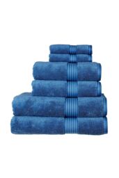 CHRISTY 'Supreme Hygro' Luxury 100% Supima Cotton Pile Towels in Mid Blue - Size: Bath Sheet - thumbnail 2