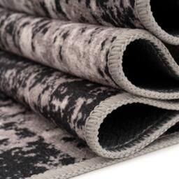 Kukoon Black White Abstract Soft Chenille Washable Living Room Area Rug - Size: 120 cm x 170 cm - thumbnail 9