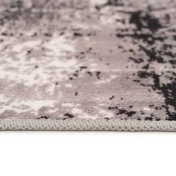 Kukoon Black White Abstract Soft Chenille Washable Living Room Area Rug - Size: 120 cm x 170 cm - thumbnail 5