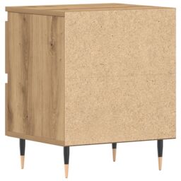 Berkfield Home Bedside Cabinets 2 pcs Artisan Oak 40x35x50 cm Engineered Wood in Brown - Size: 40 x 35 x 50 cm - thumbnail 8