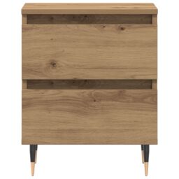 Berkfield Home Bedside Cabinets 2 pcs Artisan Oak 40x35x50 cm Engineered Wood in Brown - Size: 40 x 35 x 50 cm - thumbnail 6