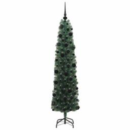 Berkfield Home Artificial Christmas Tree with 300 LEDs with Stand Green 180 cm - thumbnail 4
