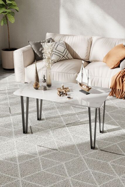 Living and Home Trapezoidal Metal Furniture Legs in Black - image 1