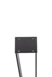 Living and Home Trapezoidal Metal Furniture Legs in Black - thumbnail 8