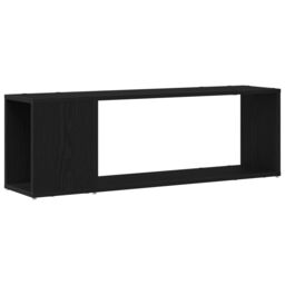 Berkfield Home Black Oak Book Shelf 100x24x32 cm Made of Engineered Wood - Size: 100 x 24 x 32 cm - thumbnail 2