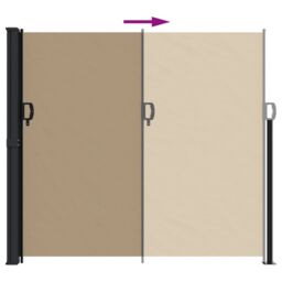 Berkfield Home Retractable Side Awning Taupe 180x600 cm - thumbnail 5