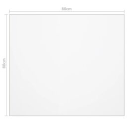 Berkfield Home Table Protector Matt 80x80 cm 2 mm PVC - thumbnail 6