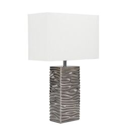 ValueLights Etienne Silver Table Lamp - thumbnail 2