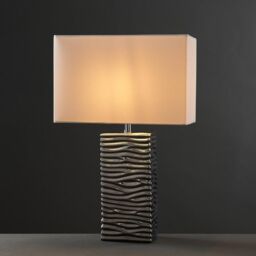 ValueLights Etienne Silver Table Lamp - thumbnail 3