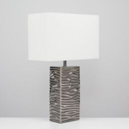 ValueLights Etienne Silver Table Lamp - thumbnail 1