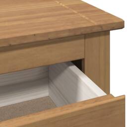 Berkfield Home Shoe Cabinet Panama 80x35x105 cm Solid Wood Pine in Brown - Size: 80 x 35 x 105 cm - thumbnail 8