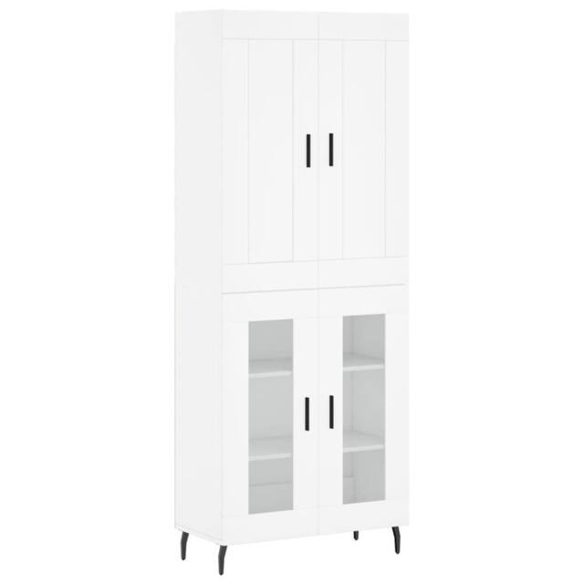 Berkfield Home Highboard White 69.5x34x180 cm Engineered Wood - image 1