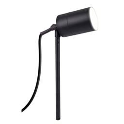 Luceco Azurar Decorative GU10 Outdoor Garden Spike Light, IP54 Black - thumbnail 1