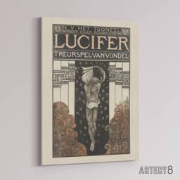 "Artery8 Lucifer Mourning Game Theatre Poster Holst Canvas Wall Art Print - Size: W12"" x H16""" - thumbnail 2