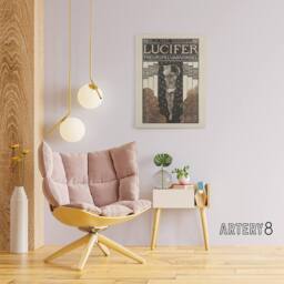 "Artery8 Lucifer Mourning Game Theatre Poster Holst Canvas Wall Art Print - Size: W12"" x H16""" - thumbnail 3