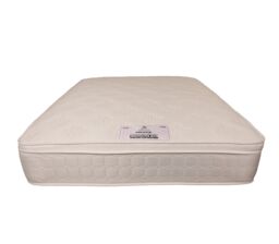 Knight Sleep Pillowtop 1000 Pocket Sprung With Memory Foam Micro Quilted Mattress in White - Size: Single - thumbnail 2