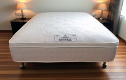 Knight Sleep Pillowtop 1000 Pocket Sprung With Memory Foam Micro Quilted Mattress in White - Size: Single - thumbnail 4